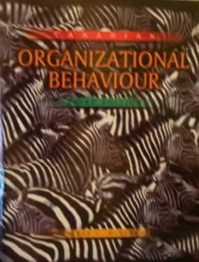 Canadian Organizational Behaviour Third Edition by Steven L McShane