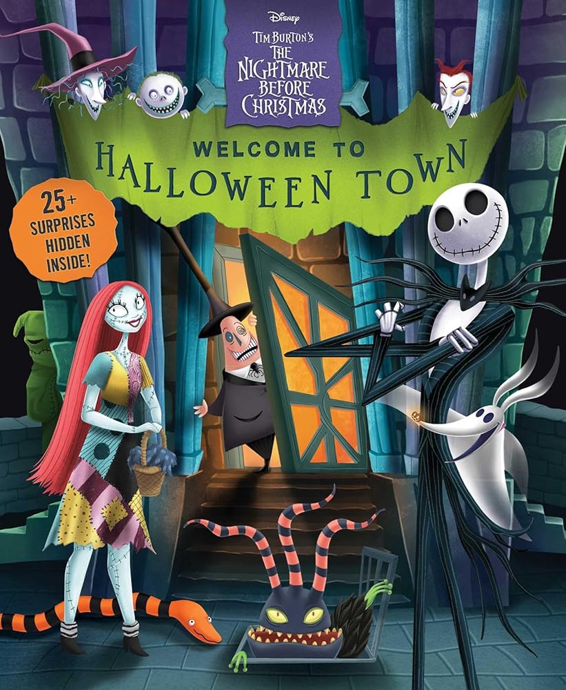 Disney Tim Burton's The Nightmare Before Christmas: Welcome to Halloween Town! (Lift-the-Flap) by Tim Burton
