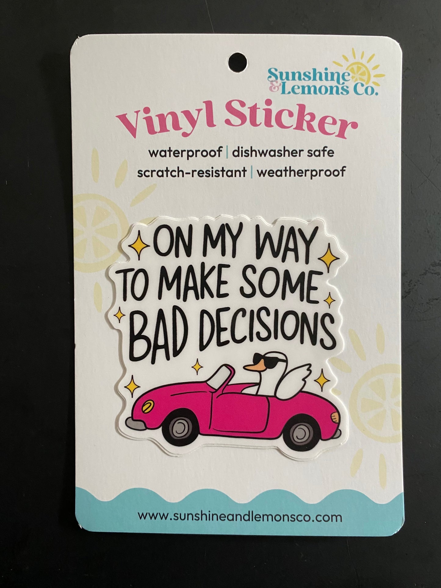Lemon Vinyl Sticker