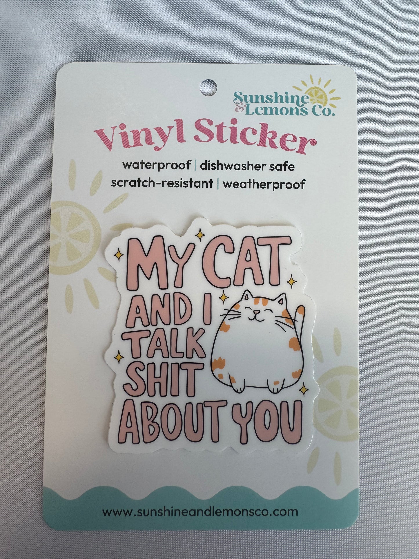 Lemon Vinyl Sticker