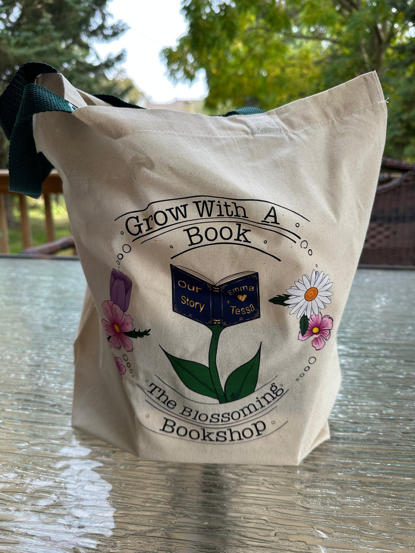 Blossoming Bookshop Tote Bag