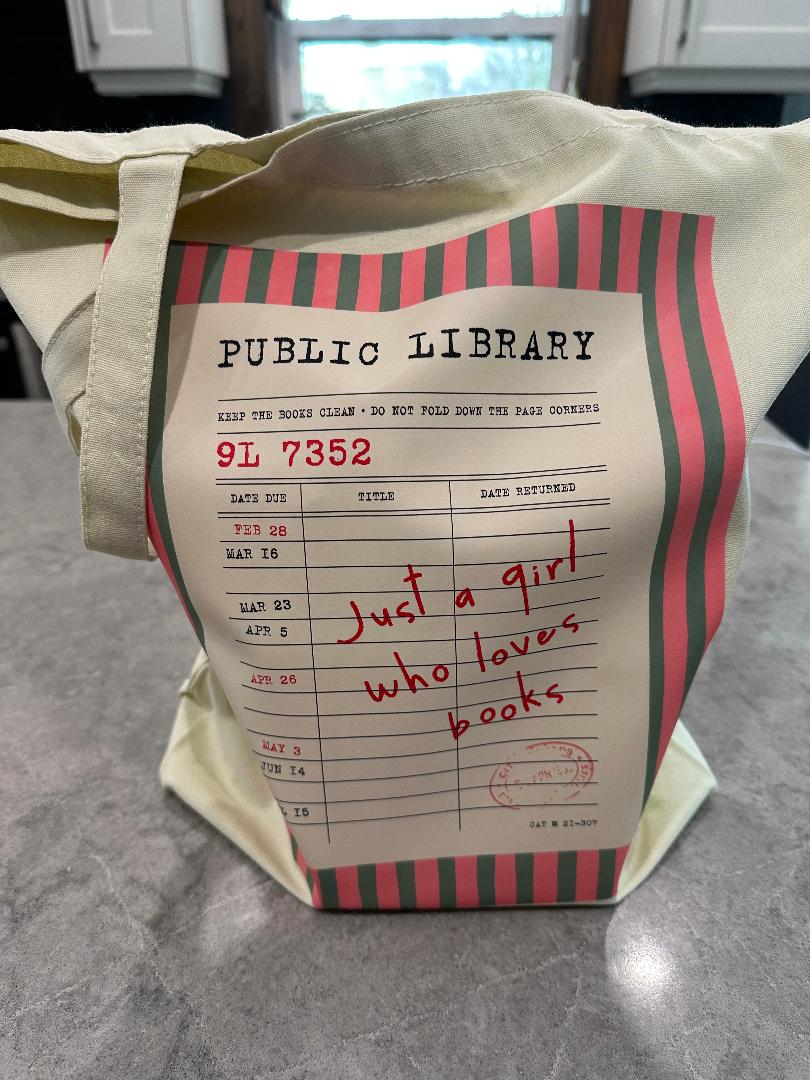 Just a Girl Who Loves Books Tote Bag