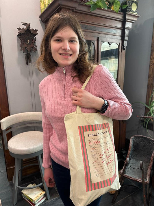 Just a Girl Who Loves Books Tote Bag